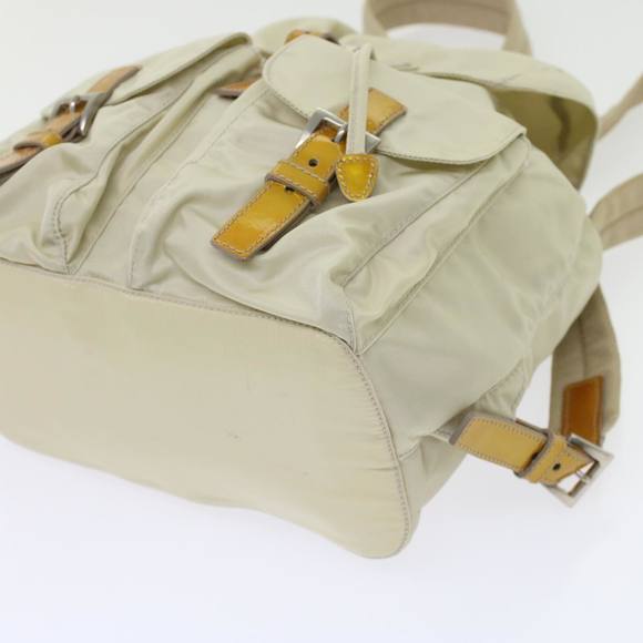 PRADA Backpack Nylon Beige Auth 45868 - Picture 14 of 16